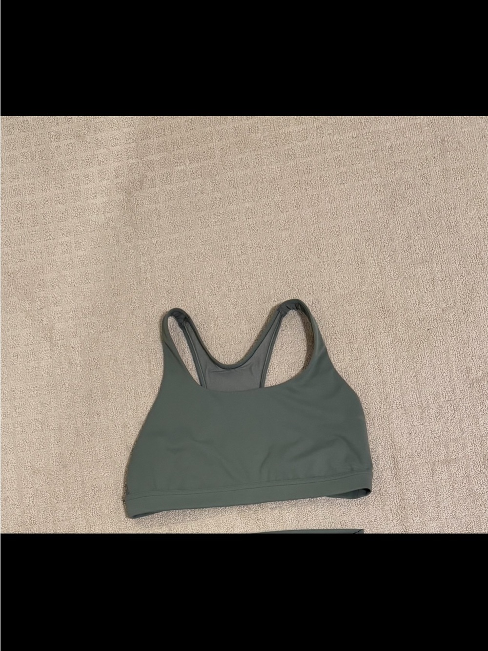 Lululemon Wunder Train Mesh Back Bra size 12- Sage Green